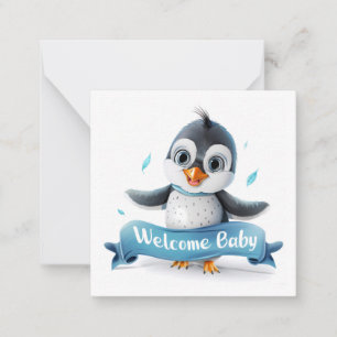 Pequeña Tarjeta de Recién nacido de bienvenida
