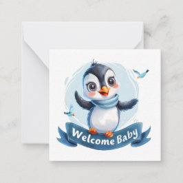 Pequeña Tarjeta de Recién nacido de bienvenida