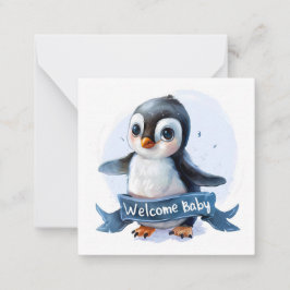 Pequeña Tarjeta de Recién nacido de bienvenida