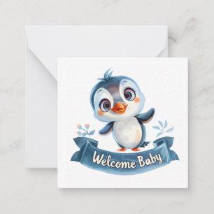Pequeña Tarjeta de Recién nacido de bienvenida