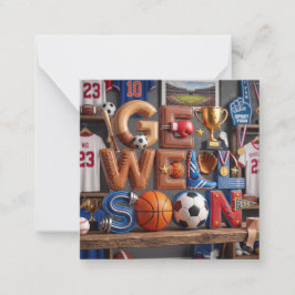 Pequeña Tarjeta de Recupérate Pronto para Amante del Depor