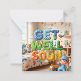 Pequeña Tarjeta de Recupérate Pronto para Niño #2
