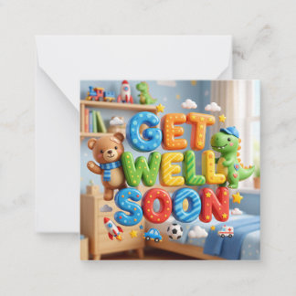 Pequeña Tarjeta de Recupérate Pronto para Niño #3
