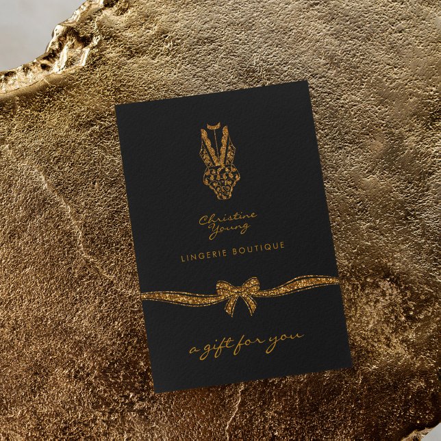 Pequeña tarjeta de regalo de Lace Lingerie de oro  (Subido por el creador)