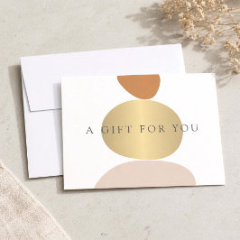 Pequeña Tarjeta de Regalo de Yoga de Piedras Zen Abstracta