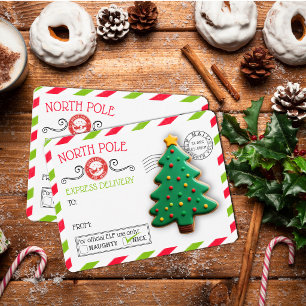 Pequeña Tarjeta de Repostería de Galletas de Navidad del E