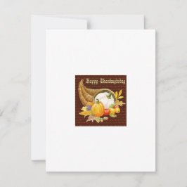 Pequeña Tarjeta de saludo de Acción de Gracias