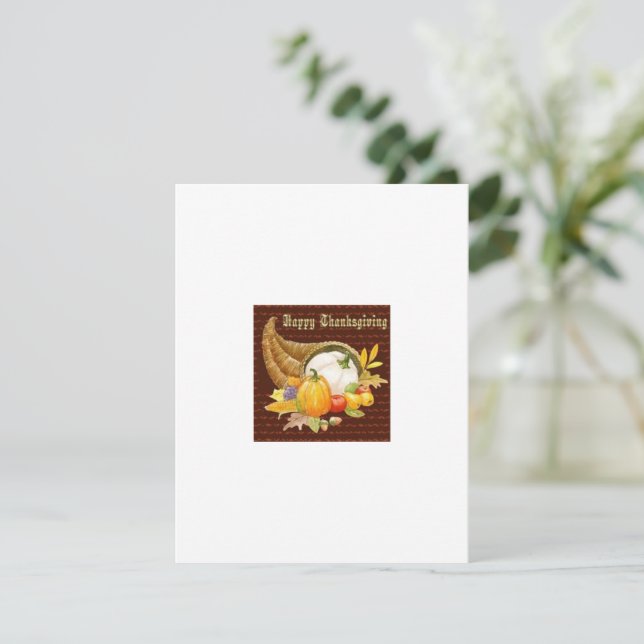 Pequeña Tarjeta de saludo de Acción de Gracias (Anverso de pie)