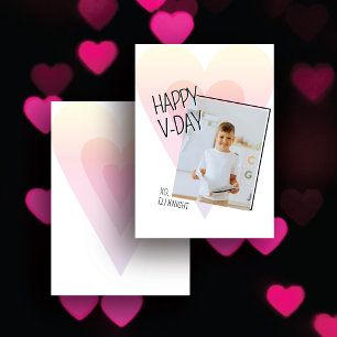 Pequeña Tarjeta de San Valentín con foto del corazón para