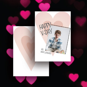 Pequeña Tarjeta de San Valentín con foto del corazón para