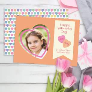 Pequeña Tarjeta de San Valentín de clase fotográfica con f