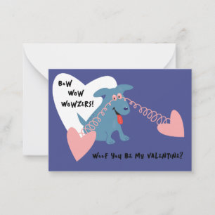 Pequeña Tarjeta de San Valentín para niños Bow Wow Wowzers