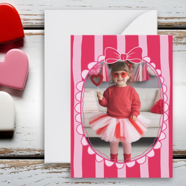 Pequeña Tarjeta de San Valentín para niños con foto en mar (Subido por el creador)