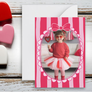 Pequeña Tarjeta de San Valentín para niños con marco de la