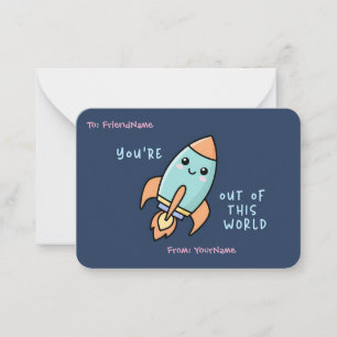 Pequeña Tarjeta de San Valentín personalizada para el saló