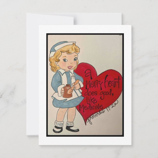 Pequeña Tarjeta de San Valentín retro (Anverso)