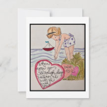 Tarjeta de San Valentín retro