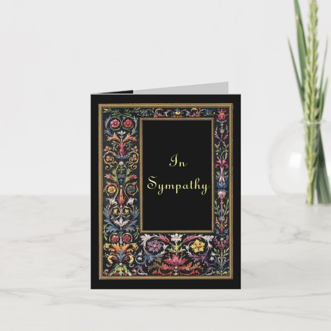 Pequeña tarjeta de simpatía de arte gótico editabl (Anverso)