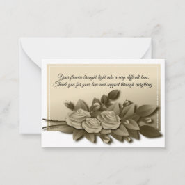 Pequeña Tarjeta de simpatía de la rama de Bouquet florido 