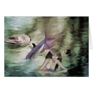 Pequeña tarjeta de sirena