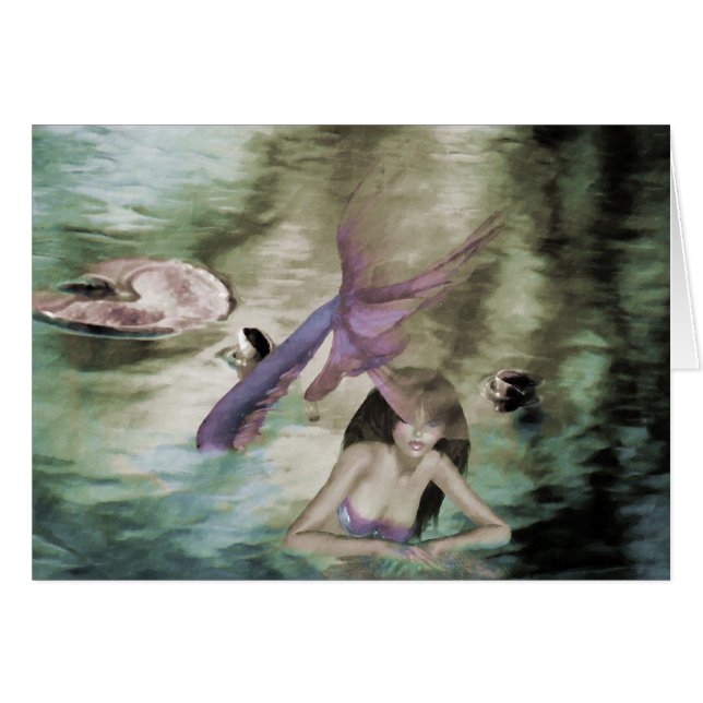 Pequeña tarjeta de sirena (Anverso (Horizontal))