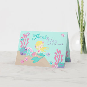 Pequeña tarjeta de sirena TY 2 rubia