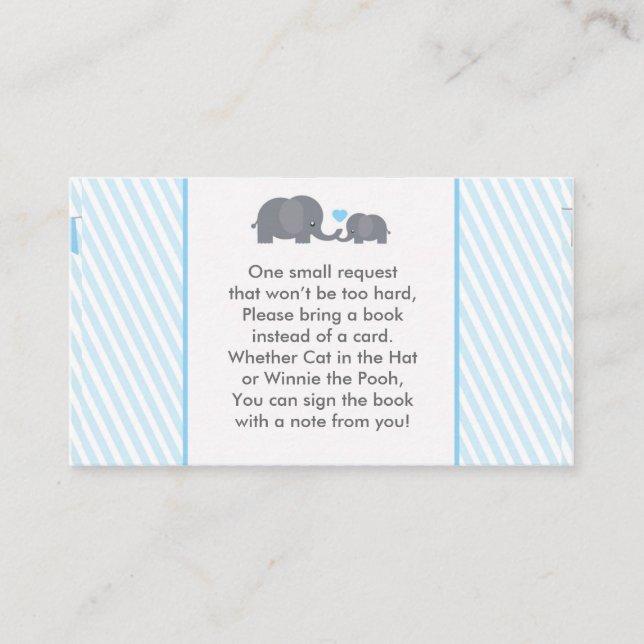 Pequeña tarjeta de solicitud de libro de cacahuete (Anverso)