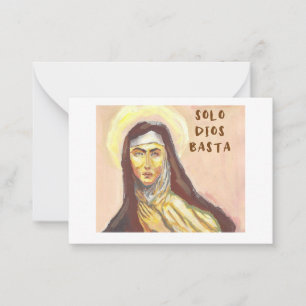 Pequeña tarjeta de Sta. Teresa de Ávila