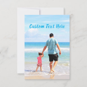 Pequeña Tarjeta de texto y foto personalizado - Su diseño