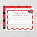 Pequeña tarjeta de tradición de la familia Baby Sh<br><div class="desc">Pequeñas tarjetas de la familia Ladybug Baby Shower | Juegos Baby Shower</div>