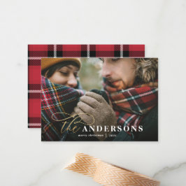 Pequeña tarjeta de vacaciones de Navidades de fotografía d