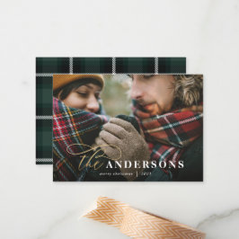 Pequeña tarjeta de vacaciones de Navidades de fotografía d