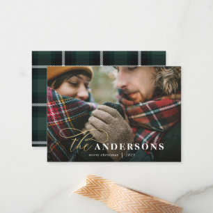 Pequeña tarjeta de vacaciones de Navidades de fotografía d