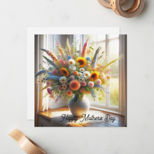 Pequeña Tarjeta del día de la madre (Anverso/Reverso In Situ)