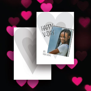 Pequeña Tarjeta del Día de San Valentín con foto del coraz