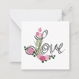 Pequeña Tarjeta del Día de San Valentín de amor