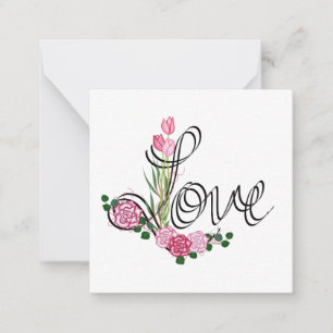 Pequeña Tarjeta del Día de San Valentín de amor