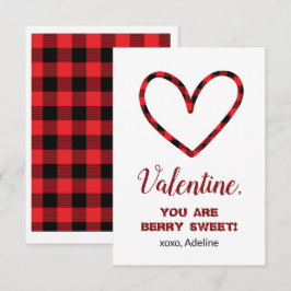 Pequeña Tarjeta del Día de San Valentín de Corazón a Cuadr