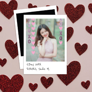 Pequeña Tarjeta del Día de San Valentín de Foto Instantáne