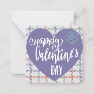 Pequeña Tarjeta del Día de San Valentín Feliz