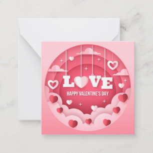 Pequeña Tarjeta del Día de San Valentín linda