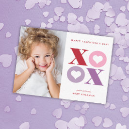 Pequeña Tarjeta del día de San Valentín para clase con fot
