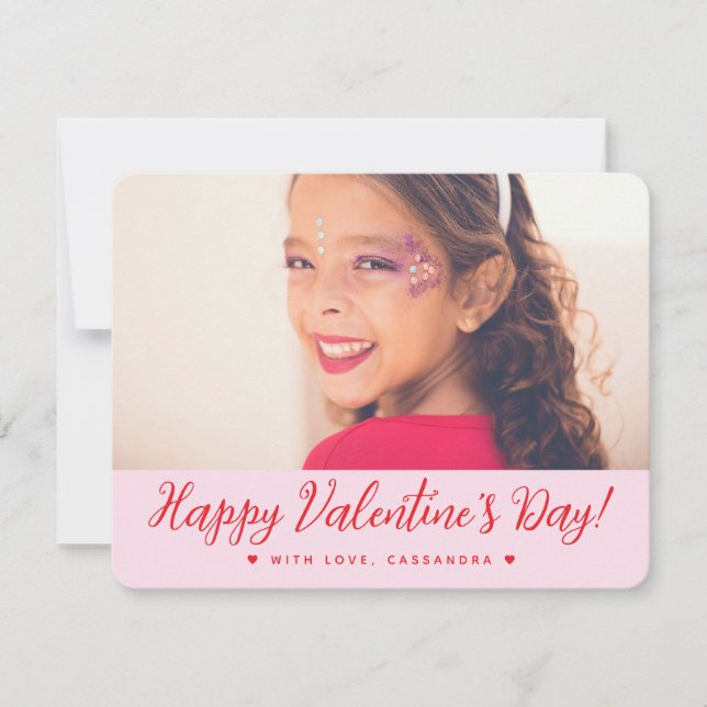 Pequeña Tarjeta del Día de San Valentín para niños de la e (Anverso)