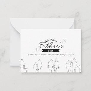 Pequeña Tarjeta del Día del Padre "Generaciones de Amor"