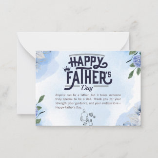 Pequeña Tarjeta del Día Feliz del Padre
