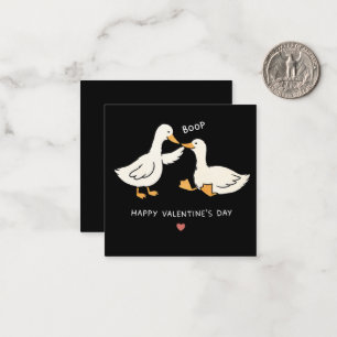 Pequeña Tarjeta divertida del día de San Valentín - Ganso