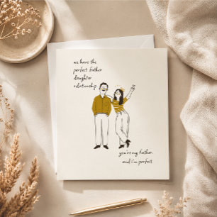 Pequeña Tarjeta divertida del Día del Padre