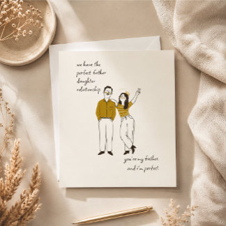 Pequeña Tarjeta divertida del Día del Padre
