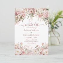 tarjeta elegante de acuarela floral rosa para guar