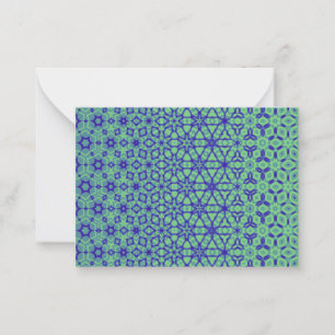 Pequeña Tarjeta en blanco Kaleidoscope